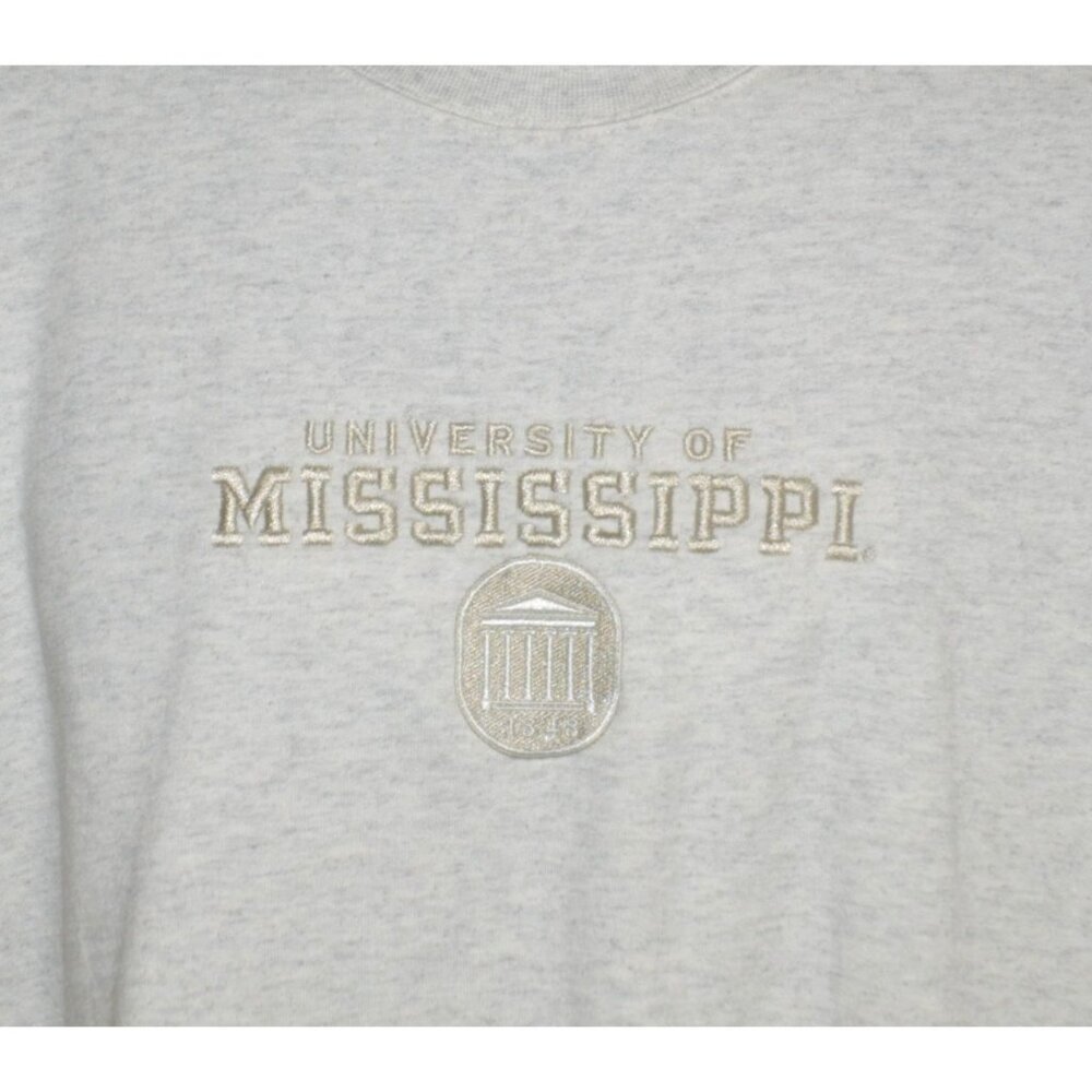 Champion Mens Unisex XL University Of Mississippi Sweatshirt Embroidered Logo - Picture 3 of 8